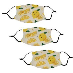 Pack of 3 Adjustable Polyester Graphic Face Mask